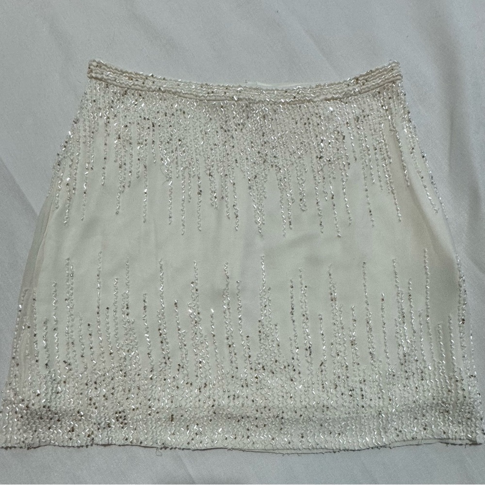 Yumi Kim white beaded mini Skirt - Picture 6 of 11